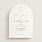 "Palm Monogram" - Wedding Invitations in Leaf by Olivia Raufman - Front