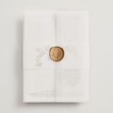"In the country" - Wedding Invitations in Forest by Paper Sun Studio - Assembled with Vellum Wrap and Wax Seal