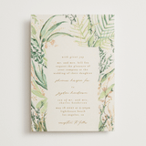 "fresh tropical" - Wedding Invitations in Greenery by Phrosné Barwood - Front