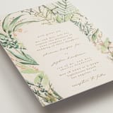 "fresh tropical" - Wedding Invitations in Greenery by Phrosné Barwood - Detail