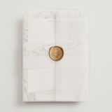 "fresh tropical" - Wedding Invitations in Greenery by Phrosné Barwood - Assembled with Vellum Wrap and Wax Seal
