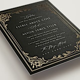 "Majesty" - Wedding Invitations in Onyx by Nicoletta Savod - Detail