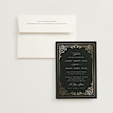 "Majesty" - Wedding Invitations in Onyx by Nicoletta Savod - Invitation with Envelope