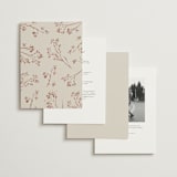 "Shining Florals" - Wedding Invitations in Almond by frau brandt - Back of Card Options