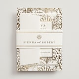 "By the Seashore" - Wedding Invitations in Pearl by Maria Alou - Assembled with Belly Band