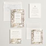 "By the Seashore" - Wedding Invitations in Pearl by Maria Alou - Invitation Suite