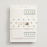 "Swan Song" - Wedding Invitations in Lakes by Sarah Knight - Assembled with Belly Band