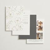 "Here With You" - Wedding Invitations in Classic Bride by Design Lotus - Back of Card Options