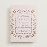 "Together in Bloom" - Wedding Invitations in Wisteria by Monika Konieczna - Front