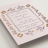 "Together in Bloom" - Wedding Invitations in Wisteria by Monika Konieczna - Detail