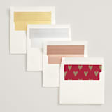 "Amore" - Wedding Invitations in Snow by Ani Somi - Envelope Liner Options