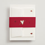 "Amore" - Wedding Invitations in Snow by Ani Somi - Assembled with Belly Band