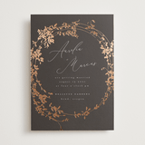 "Bliss" - Wedding Invitations in Cocoa by Leah Bisch - Front
