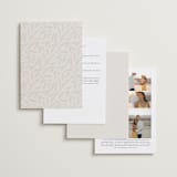 "Locket" - Wedding Invitations in Pearl by Erin L. Wilson - Back of Card Options