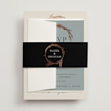 "Locket" - Wedding Invitations in Pearl by Erin L. Wilson - Assembled with Belly Band