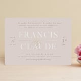 "Lovely Day" - Wedding Invitations in Rose Quartz by Leah Bisch - Front