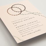 "Stefana" - Wedding Invitations in Linen by Maria Hilas-Louie - Detail