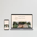 "Stefana" - Wedding Invitations in Linen by Maria Hilas-Louie - FREE Wedding Website