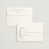 "Leaves" - Wedding Invitations in Moss by Kelly Schmidt - FREE Recipient Addressing