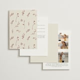 "Queen Anne's Lace" - Wedding Invitations in Creme Brulee by Jennifer Wick - Back of Card Options