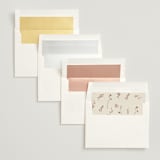 "Queen Anne's Lace" - Wedding Invitations in Creme Brulee by Jennifer Wick - Envelope Liner Options