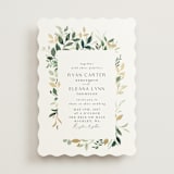 "Garden Serenity" - Wedding Invitations in Greenery by Itsy Belle Studio - Front