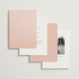 "Jardin" - Wedding Invitations in Carnation by Everett Paper Goods - Back of Card Options