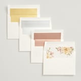 "Jardin" - Wedding Invitations in Carnation by Everett Paper Goods - Envelope Liner Options