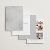 "Effervescent" - Wedding Invitations in Dove by Meggy Masters - Back of Card Options