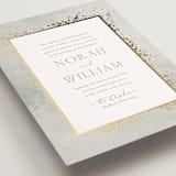 "Effervescent" - Wedding Invitations in Dove by Meggy Masters - Detail