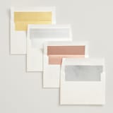 "Effervescent" - Wedding Invitations in Dove by Meggy Masters - Envelope Liner Options