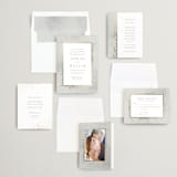 "Effervescent" - Wedding Invitations in Dove by Meggy Masters - Invitation Suite