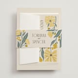 "storybook garden" - Wedding Invitations in Buttercup by Karidy Walker - Assembled with Belly Band