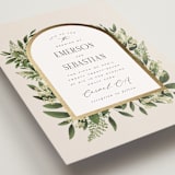 "Bliss" - Wedding Invitations in Champagne by Leah Bisch - Detail