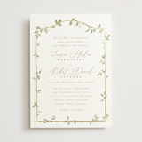 "Canopy" - Wedding Invitations in Ivy by Everett Paper Goods - Front