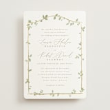 "Canopy" - Wedding Invitations in Ivy by Everett Paper Goods - Front