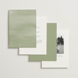 "Canopy" - Wedding Invitations in Ivy by Everett Paper Goods - Back of Card Options