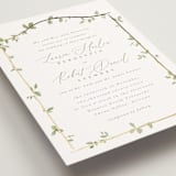 "Canopy" - Wedding Invitations in Ivy by Everett Paper Goods - Detail