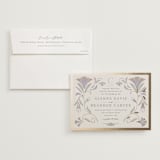 "Deco Nouveau" - Wedding Invitations in Vanilla by Lori Wemple - Invitation with Envelope