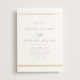 "Classic Elegance" - Wedding Invitations in Pearl by Nicole Walsh - Front