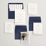 "Classic Elegance" - Wedding Invitations in Pearl by Nicole Walsh - Invitation Suite