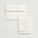 "Classic Elegance" - Wedding Invitations in Pearl by Nicole Walsh - Invitation with Envelope