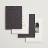 "North" - Wedding Invitations in Twilight by Baumbirdy - Back of Card Options
