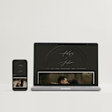 "The Arc" - Wedding Invitations in Truffle by Vera Lim - FREE Wedding Website