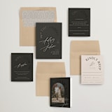 "The Arc" - Wedding Invitations in Truffle by Vera Lim - Invitation Suite