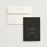 "The Arc" - Wedding Invitations in Truffle by Vera Lim - Invitation with Envelope