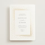 "Flicker" - Wedding Invitations in Sparkle by Pixel and Hank - Front