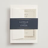 "Flicker" - Wedding Invitations in Sparkle by Pixel and Hank - Assembled with Belly Band
