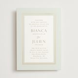 "Soleil" - Wedding Invitations in Leaf by Kristie Kern - Front