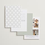 "Soleil" - Wedding Invitations in Leaf by Kristie Kern - Back of Card Options